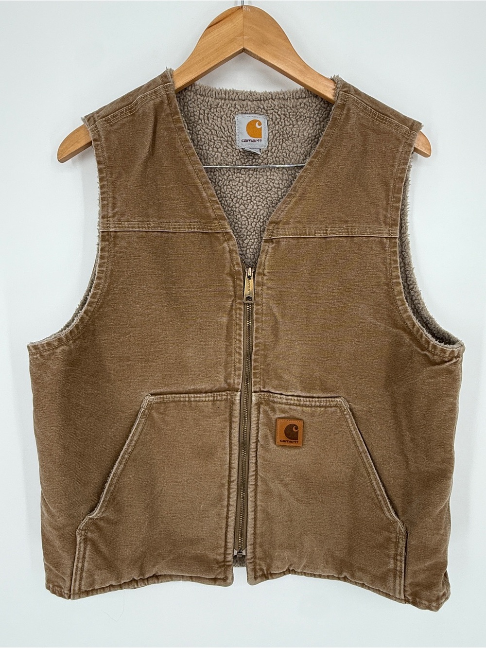 Carhartt Sherpa Lined Duck Vest Size M